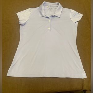 Adidas Golf ClimaLite Women’s lavender short sleeve polo. Size medium.